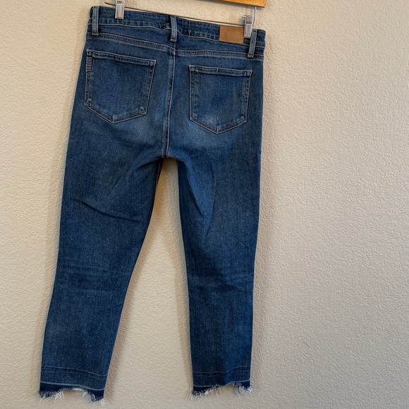 Paige Skyline Skinny Crop Denim Jean Blue Size 29 - Picture 11 of 12
